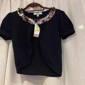 Bolero style sweater black